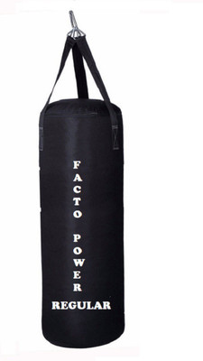 

FACTO POWER Regular 2.5 Feet Long, CANVAS Material, Black Color, Unfilled with Hanging Straps Hanging Bag(2.5, 30 kg)