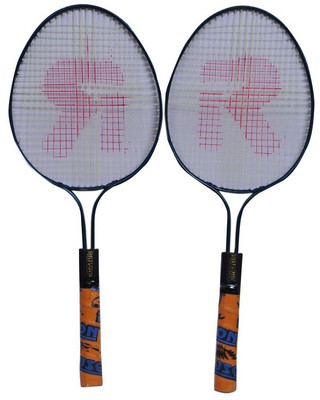 

rajson Double Rod Small Size Badminton Racquet Pair For Kids Boys 3 to 6 Years Multicolor Strung Badminton Racquet(G3 - 3.5 Inches, 350)