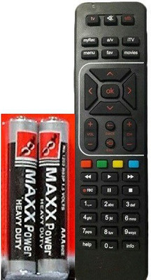 

ZEEPEE with 2Pc Battery Remote For Airtel DTH Remote Controller(Black)
