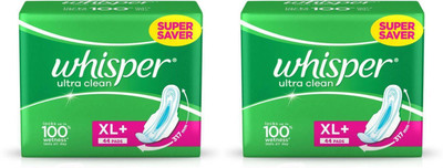 

Whisper Ultra Soft Extra Large (44) Sanitary Pad (Pack of 44) Sanitary Pad(Pack of 2)