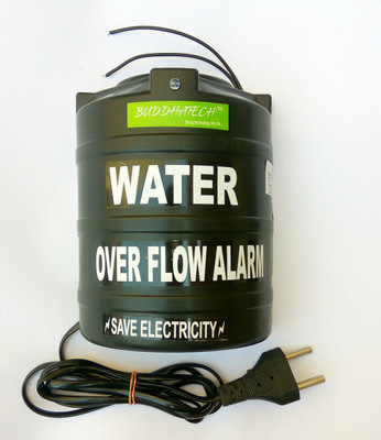 

Buddhatech Water Overflow Alert Alarm Sound System ( Save Electricity and Save water ) (BLACK-SPR) Wired Sensor Security System