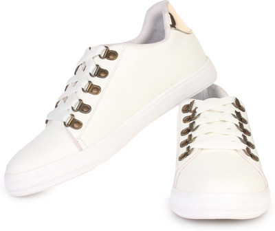 

D-SNEAKERZ Women's And Girls Synthetic Leather Casual Partywear Sneakers Shoes White Colour Sneakers For Women(White, White1
