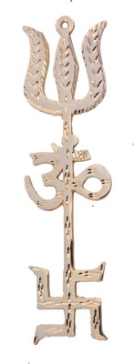 KANISHQ TRISHAKTI L Decorative Showpiece  -  25 cm(Brass, Gold)