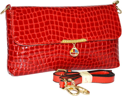 

MINAAR Women Evening/Party, Casual, Formal Red Leatherette Sling Bag