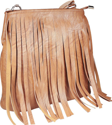 

MINAAR Women Evening/Party, Casual, Formal Brown Leatherette Sling Bag