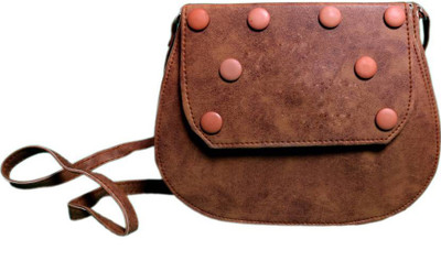 

Lizzu collection Girls Evening/Party, Casual, Formal Brown PU Sling Bag