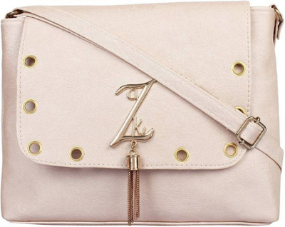 

AL Noone Star Women Casual White Polyester Sling Bag