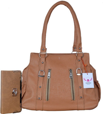 

VISHESH COLLECTIONS Women Evening/Party, Casual Brown PU Shoulder Bag