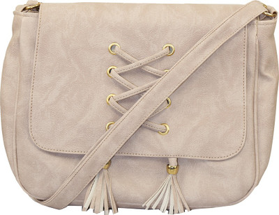 

Sweet Heart Women Casual Beige PU Sling Bag