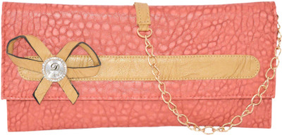 

MINAAR Women Evening/Party, Casual Pink Leatherette Sling Bag