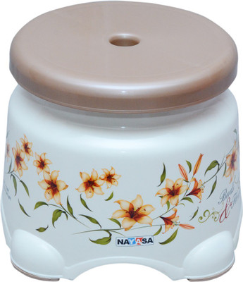 

Nayasa stool 509 DLX Bathroom Stool(Brown, White)