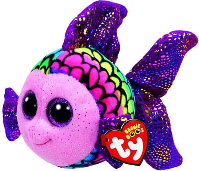 

ONRR COLLECTIONS beanie boosFLIPPY fish plush soft toy - 4 inch(Purple)