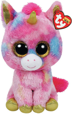 

ONRR COLLECTIONS beanie boos FANTASIA UNICORN plush soft toys - 6 inch(Pink)