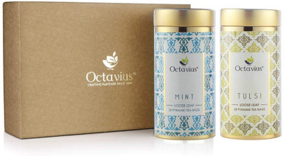 

Octavius GTC2 -Pristine Green Teas Tulsi, Mint Green Tea(450 g, Festive Gift Box)