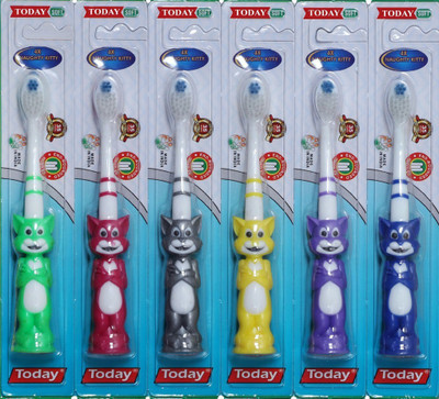 

Pigeon 4X NAUGHTY KITTY Soft Toothbrush(Pack of 6)