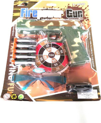 

MS Amaze Fire Power Gun with specs and dart (Real feel shoot)(Multicolor)