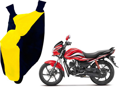 AUTO PEARL Two Wheeler Cover for Hero(Passion Pro, Yellow, Blue)