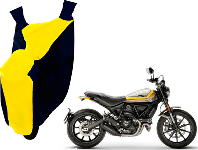 AUTO PEARL Two Wheeler Cover for Ducati(Scrambler, Yellow, Blue)