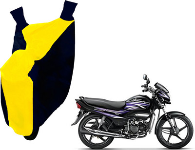 AUTO PEARL Two Wheeler Cover for Hero(Super Splendor, Yellow, Blue)