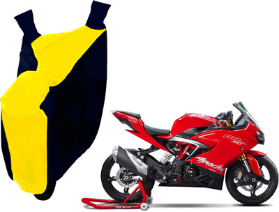 AUTO PEARL Two Wheeler Cover for TVS(Apache, Yellow, Blue)