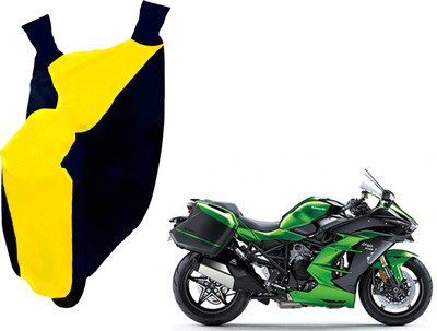 AUTO PEARL Two Wheeler Cover for Kawasaki(Ninja, Yellow, Blue)
