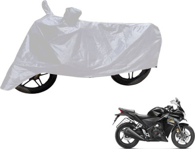Shivonic Two Wheeler Cover for Honda(CBR 250R, Silver)