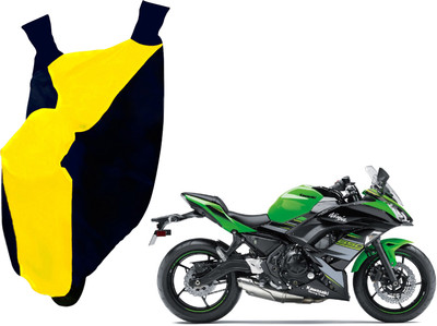 AUTO PEARL Two Wheeler Cover for Kawasaki(Ninja, Yellow, Blue)