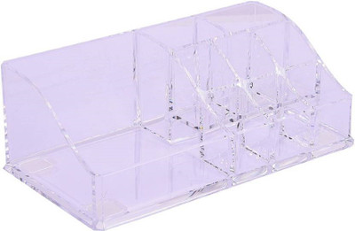 

Everyday shop Makeup Cosmetic Organizer, Transparent Makeup (Multi Purpose Organiser )Storage Box 9 SLOT make up Vanity Box makeup box Vanity Box(White)
