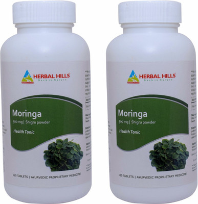 

Herbal Hills Moringa 120 Tablets (Pack of 2)(500 mg)