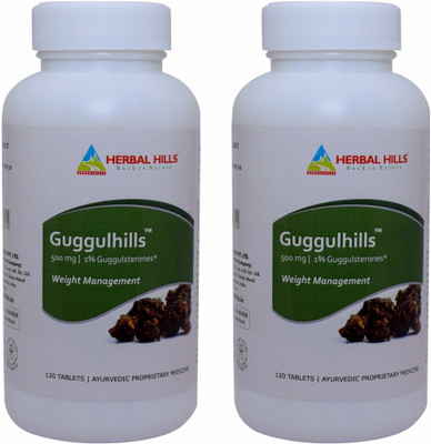 

Herbal Hills Guggulhills 120 Tablets (Pack of 2)(300 mg)