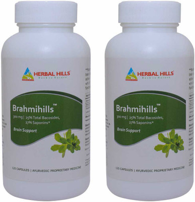 

Herbal Hills Brahmihills - 120 Capsule (Pack of 2)(300 mg)
