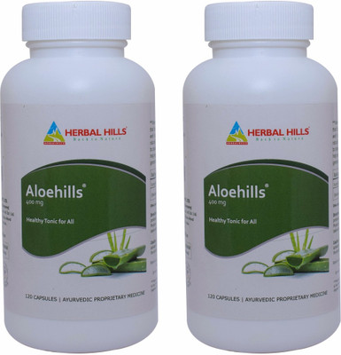 

Herbal Hills Aloehills 120 Capsule (Pack of 2)(400 mg)