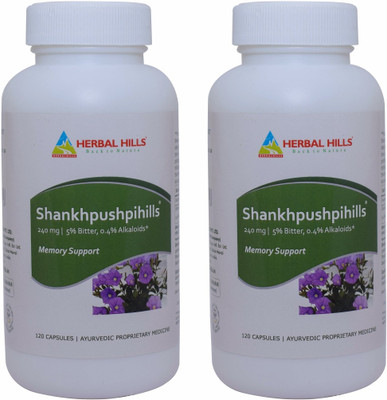 

Herbal Hills Shankhpushpihills 120 Capsule (Pack of 2)(240 mg)