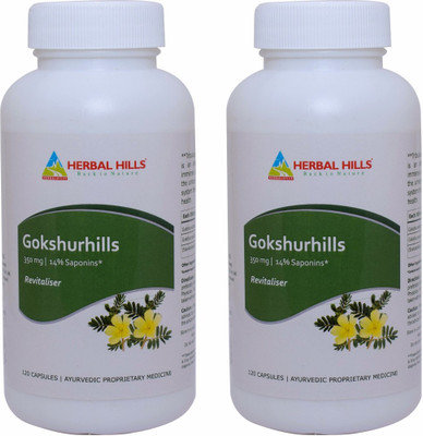 

Herbal Hills Gokshurhills 120 Capsule (Pack of 2)(350 mg)
