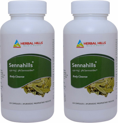

Herbal Hills Sennahills - 120 Capsule (Pack of 2)(450 mg)
