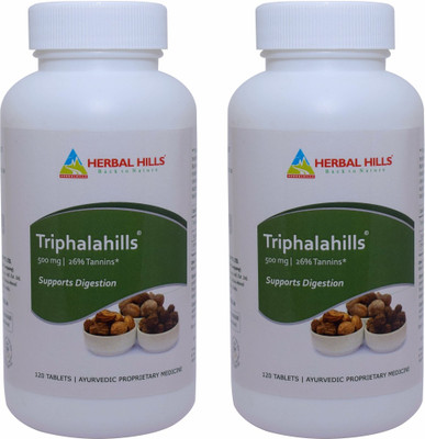 

Herbal Hills Triphalahills 120 Tablets (Pack of 2)(500 mg)