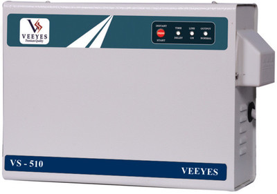

VEEYES VS 510 Voltage Stabilizer for Air conditioners upto 2 TN (Working Range : 180V - 270V)(Off White)