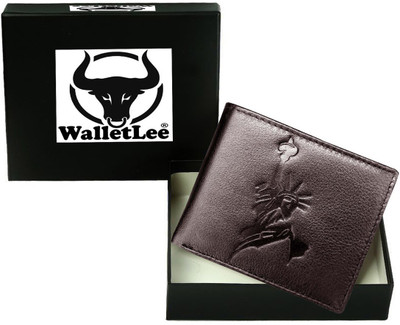 

WalletLee Men Brown Genuine Leather Wallet(1 Card Slot)