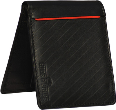 

Hide & Pride Men Black, Red Genuine Leather Wallet(8 Card Slots)