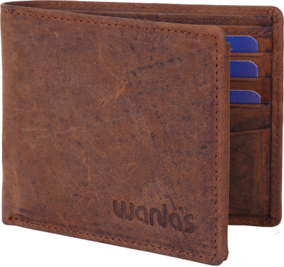 

Wanias Men Tan Genuine Leather Wallet(9 Card Slots), Vintage tan