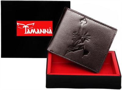 

Tamanna Men Black Genuine Leather Wallet(1 Card Slot), Brown