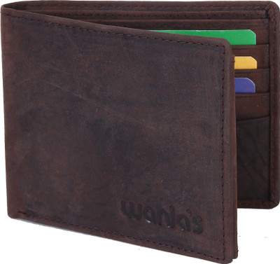 

Wanias Men Brown Genuine Leather Wallet(9 Card Slots), Vintage brown