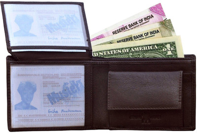 

Tamanna Men Brown Genuine Leather Wallet(1 Card Slot)