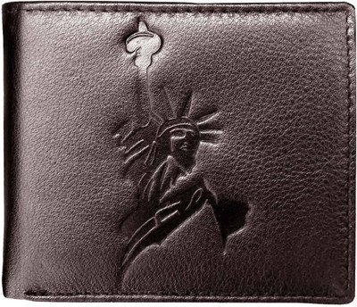 

WalletLee Men Brown Genuine Leather Wallet(1 Card Slot)