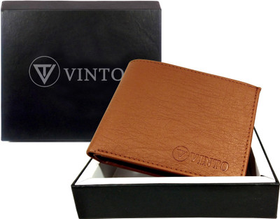 

Vinto Men Tan Artificial Leather Wallet(9 Card Slots)