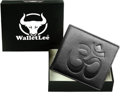 

WalletLee Men Black Genuine Leather Wallet(1 Card Slot)