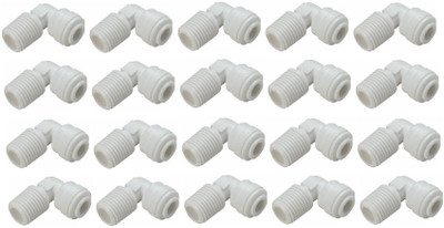 

KRPLUS Elbow Connector 1/4" Quick Connect QC RO System Parts Fittings (20 ) Solid Filter Cartridge(0.1, Pack of 20)