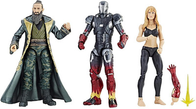 

Hasbro Marvel Studios: The First Ten Years Iron Man 3 Pepper Potts, Iron Man Mark XXII, and The Mandarin(Multicolor)