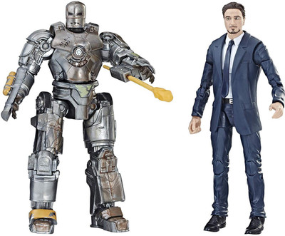 

Hasbro Marvel Studios: The First Ten Years Iron Man Tony Stark and Mark I(Multicolor)