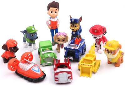 

Paw Patrol 12pcs/set Action Figures Dog Puppy Patrol Car Patrulla Canina vinyl doll Toy(Multicolor)